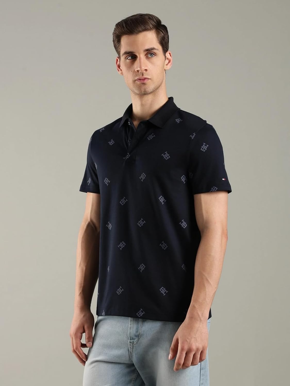 Tommy Hilfiger Logo Regular Fit Cotton Polo T-Shirt