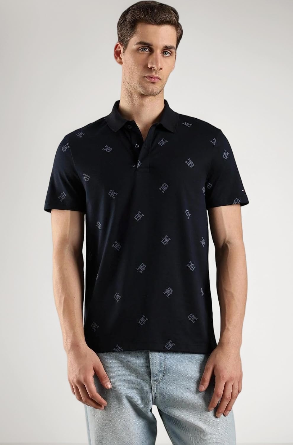 Tommy Hilfiger Logo Regular Fit Cotton Polo T-Shirt
