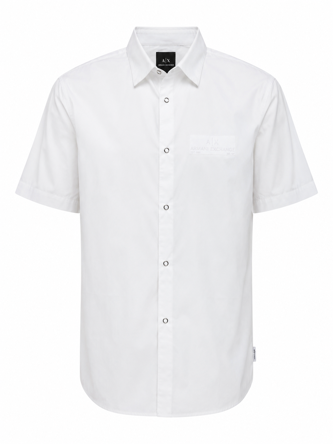 Armani Exchange Men's Short Sleeve Limited Edition Mixmag Button Down Shirt. Regular Fit
