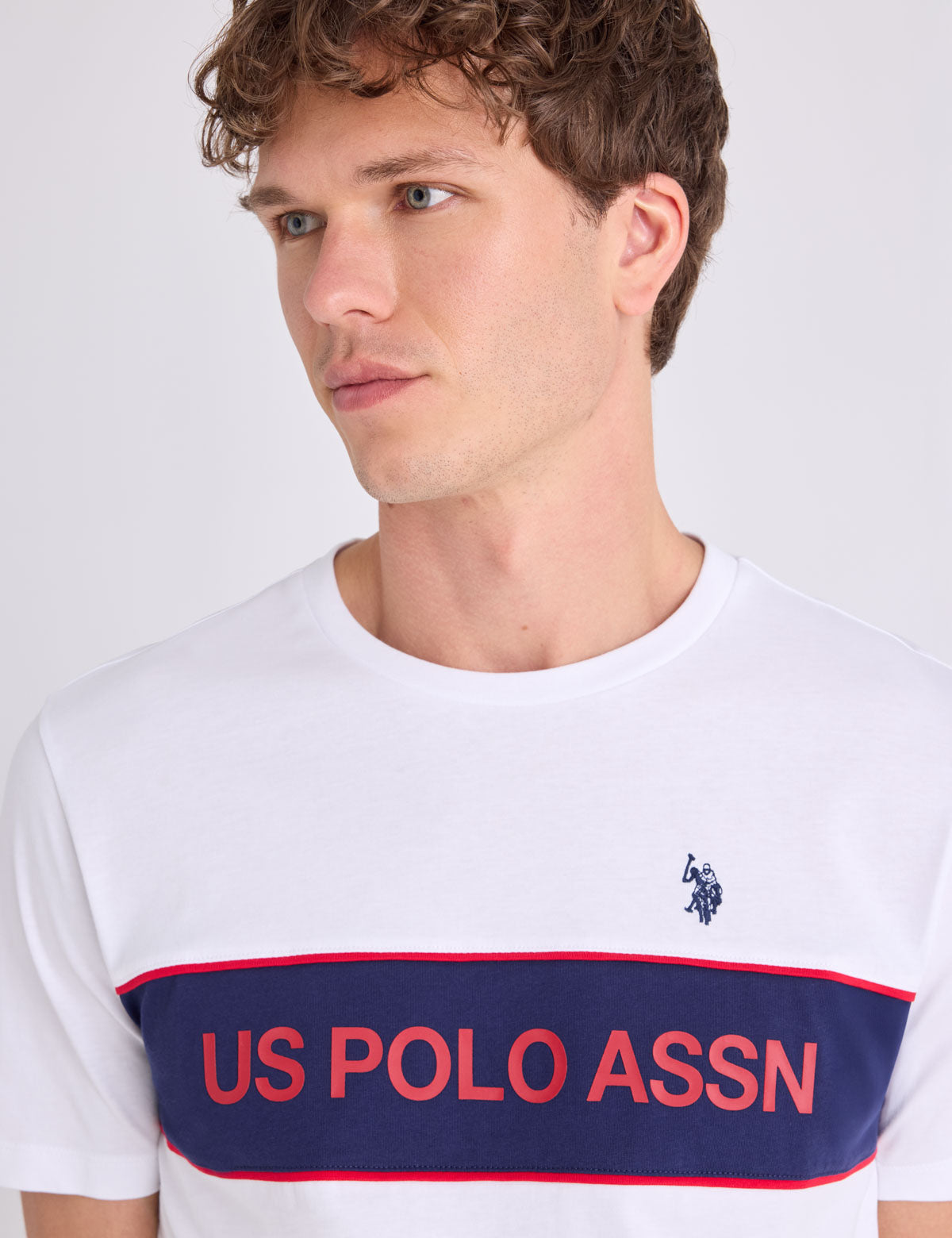 USPA WORDMARK COLORBLOCK JERSEY T-SHIRT