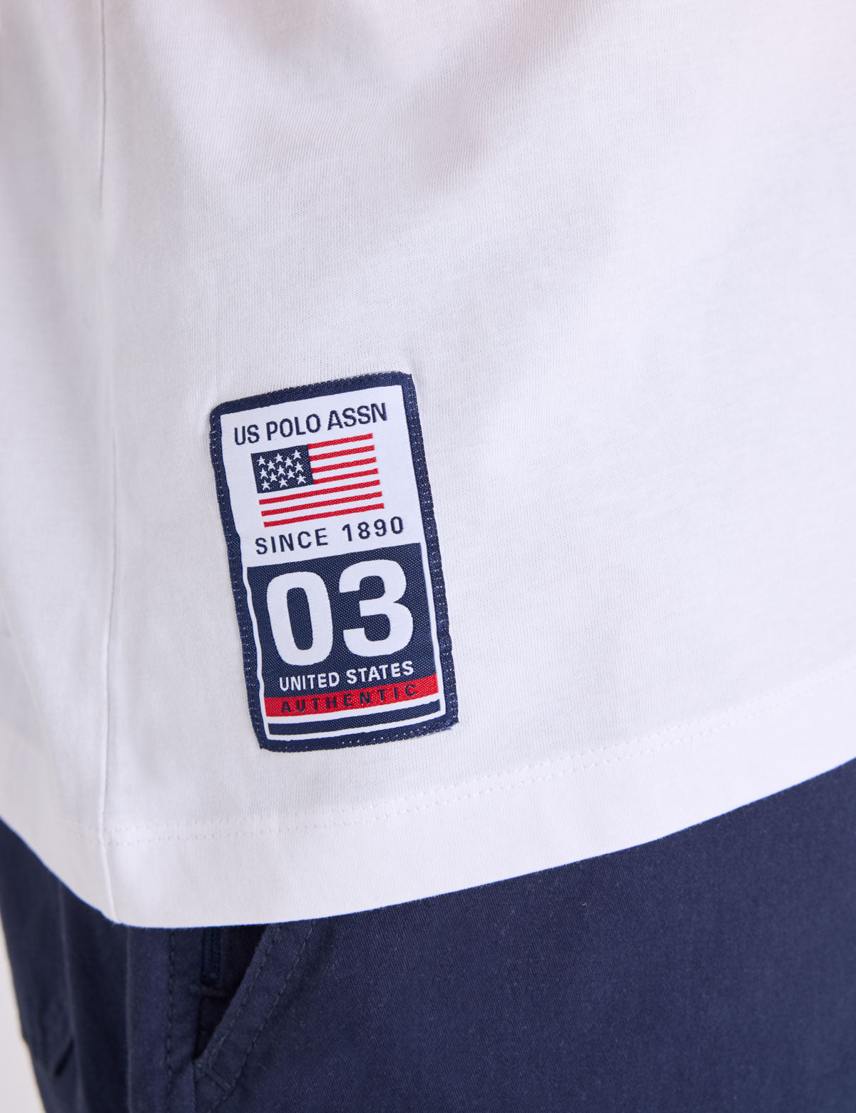USPA WORDMARK COLORBLOCK JERSEY T-SHIRT