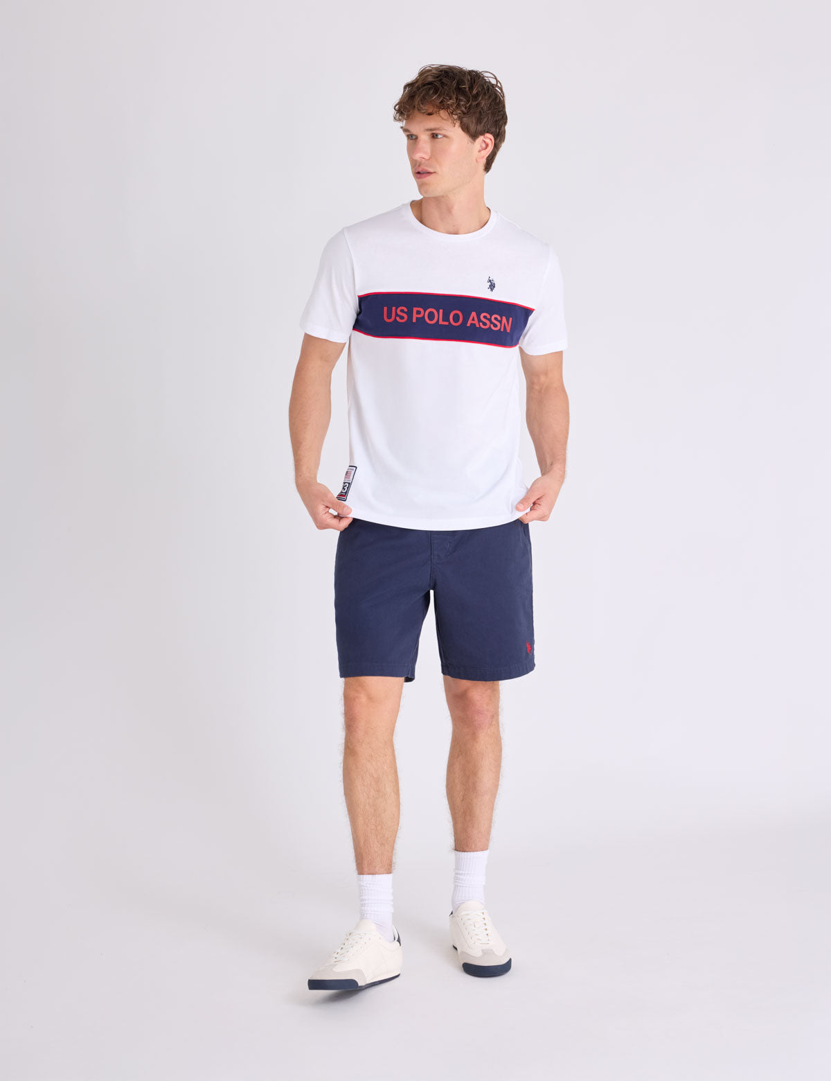 USPA WORDMARK COLORBLOCK JERSEY T-SHIRT