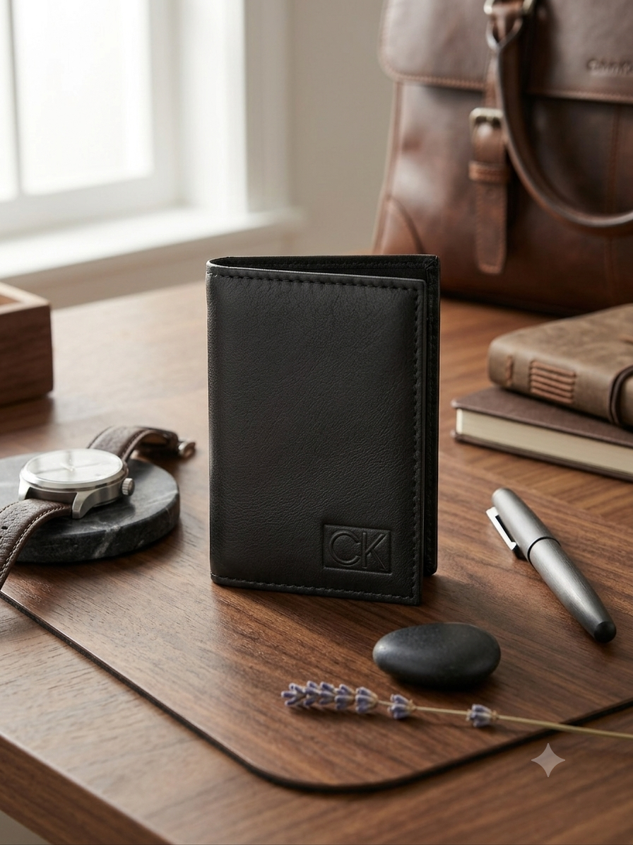 Calvin Klein Black Leather Wallet