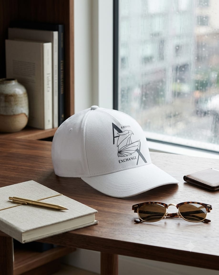 ARMANI EXCHANGE Recycled Nylon Field Baseball Cap