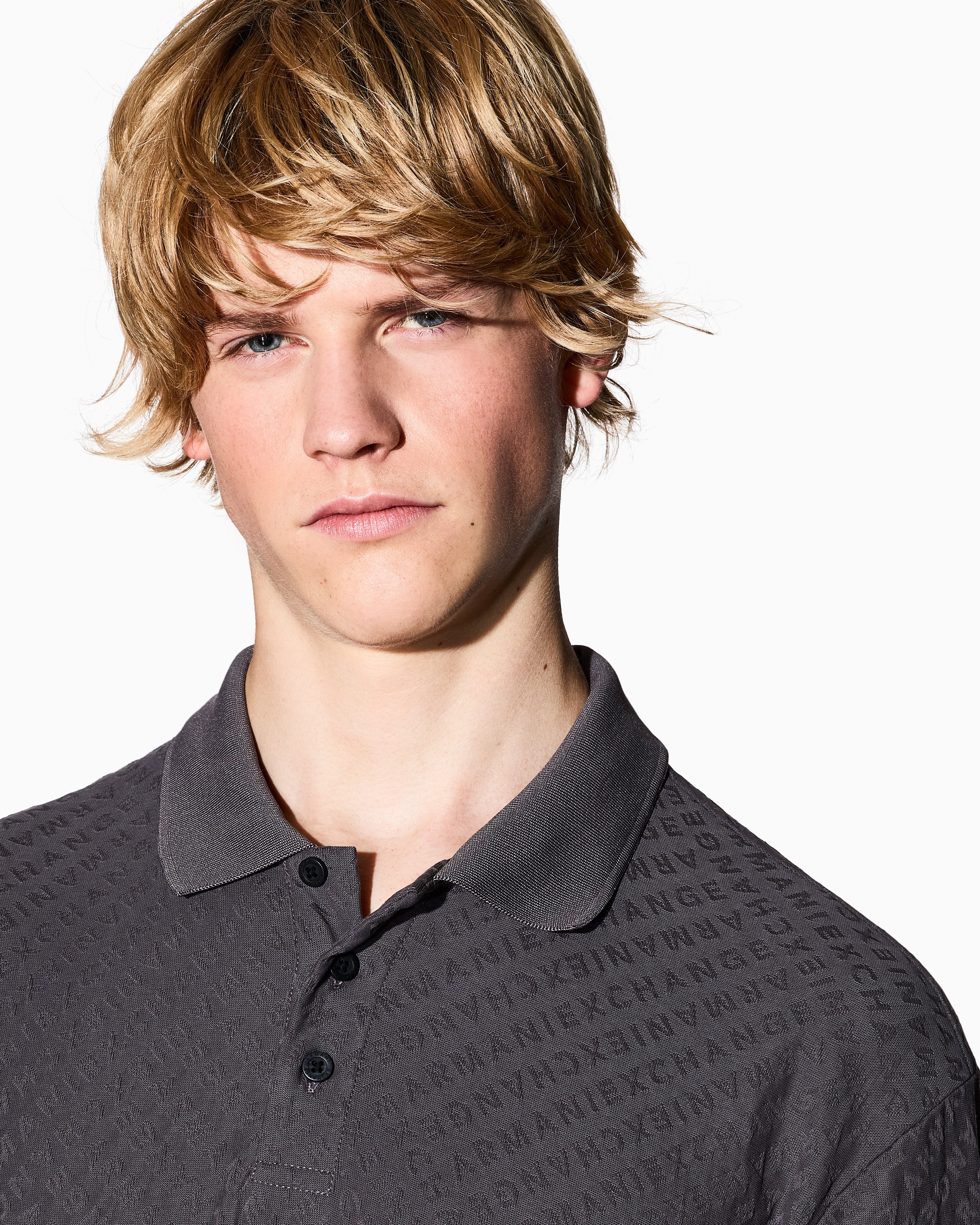 Armani Exchange Regular fit polo shirt with all-over logo