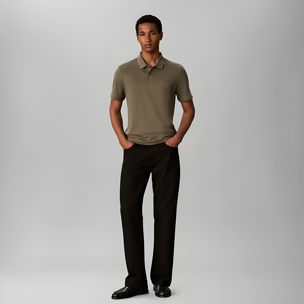 Calvin Klein Men's Solid Polo Shirt