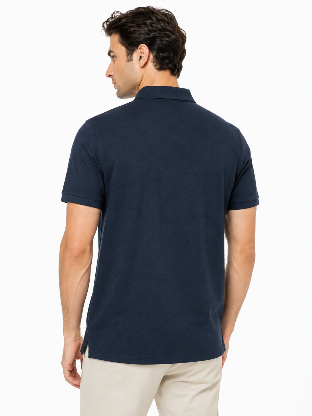 Calvin Klein Refined Solid Liquid Polo Shirt