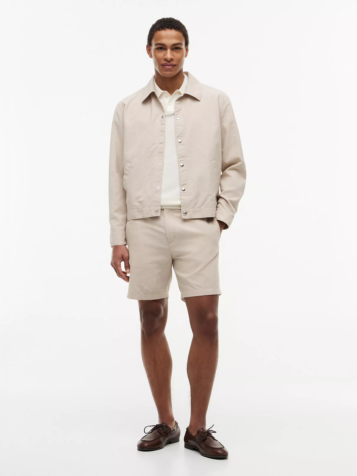 Tommy Hilfiger Cotton-Linen Blend Ivy Jacket
