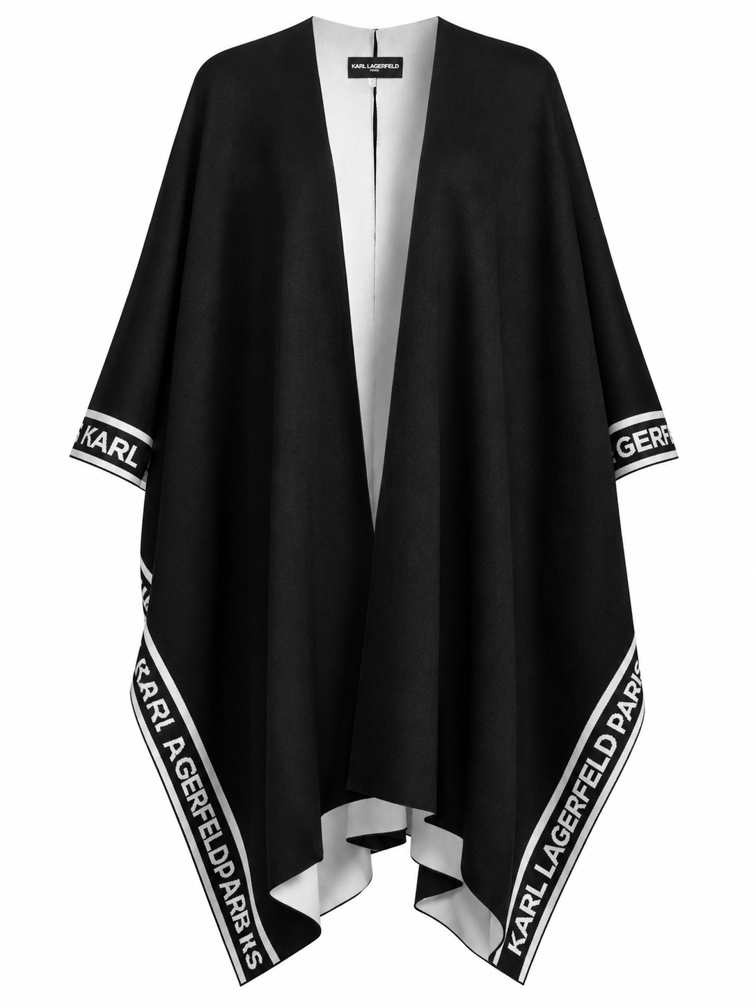 KARL LAGERFELD Logo Tape Ruana