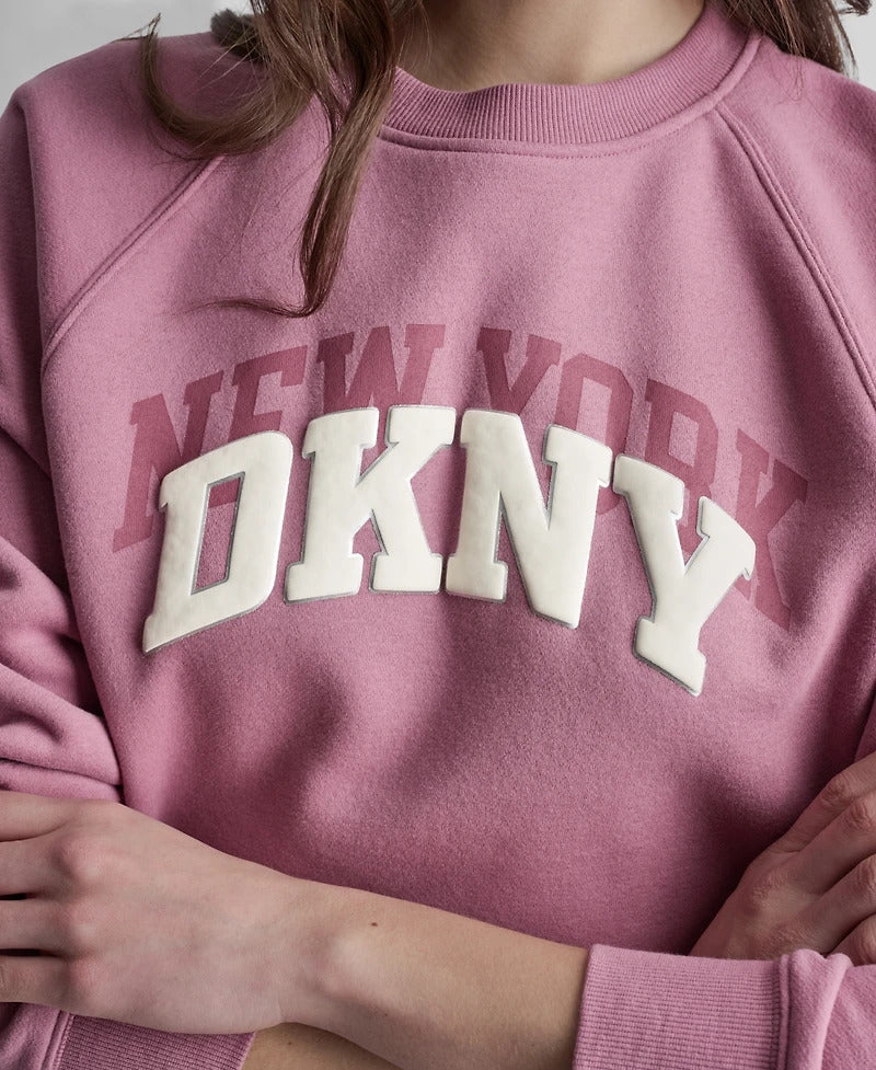 DKNY Sport Women's NY Shadow Varsity Logo Crewneck Sweatshirt