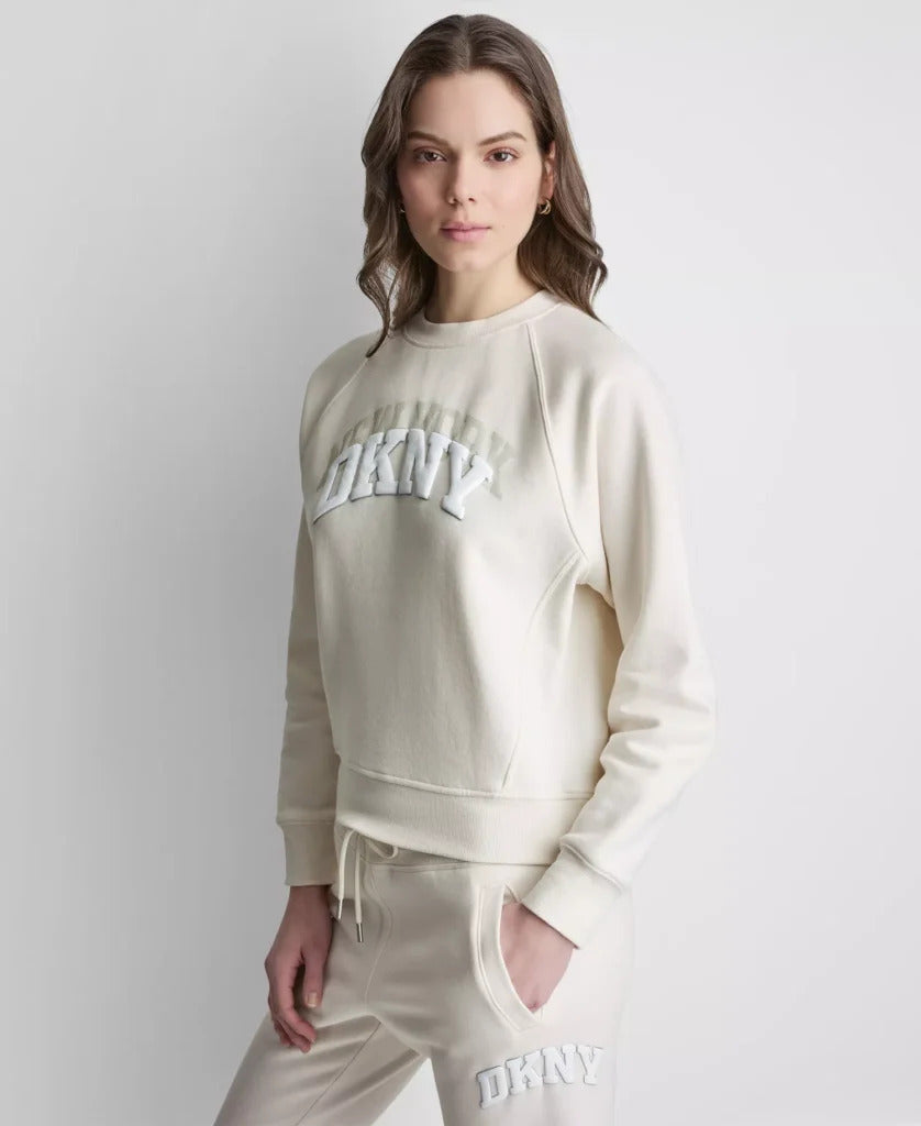 DKNY Sport Women's NY Shadow Varsity Logo Crewneck Sweatshirt