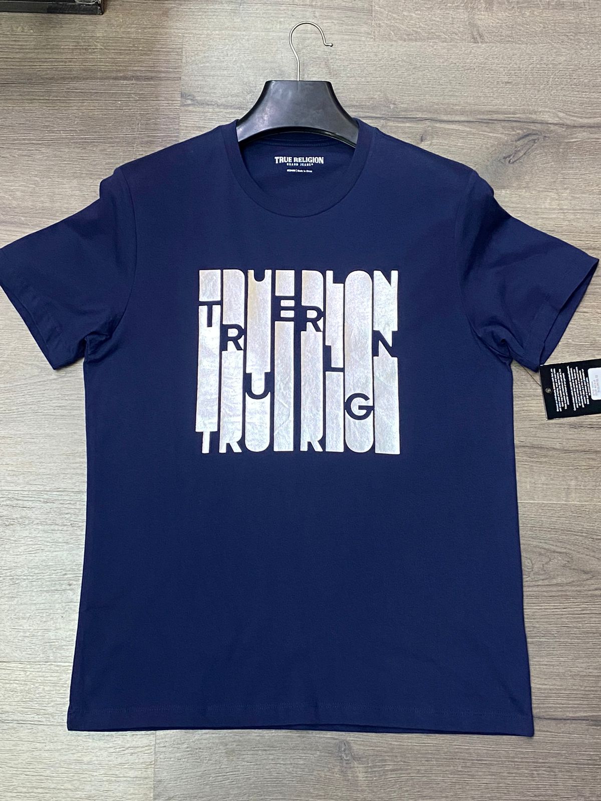 TRUE RELIGION mens True Religion METALLIC COLUMN TEE