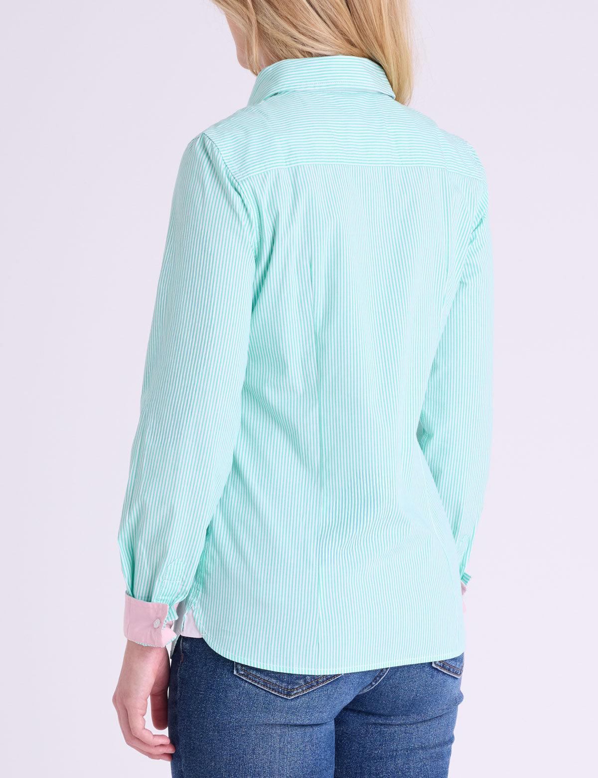 US POPP ASSN STRIPED POPLIN LONG SLEEVE SHIRT - HIPPO US Brands US. POLO ASSN