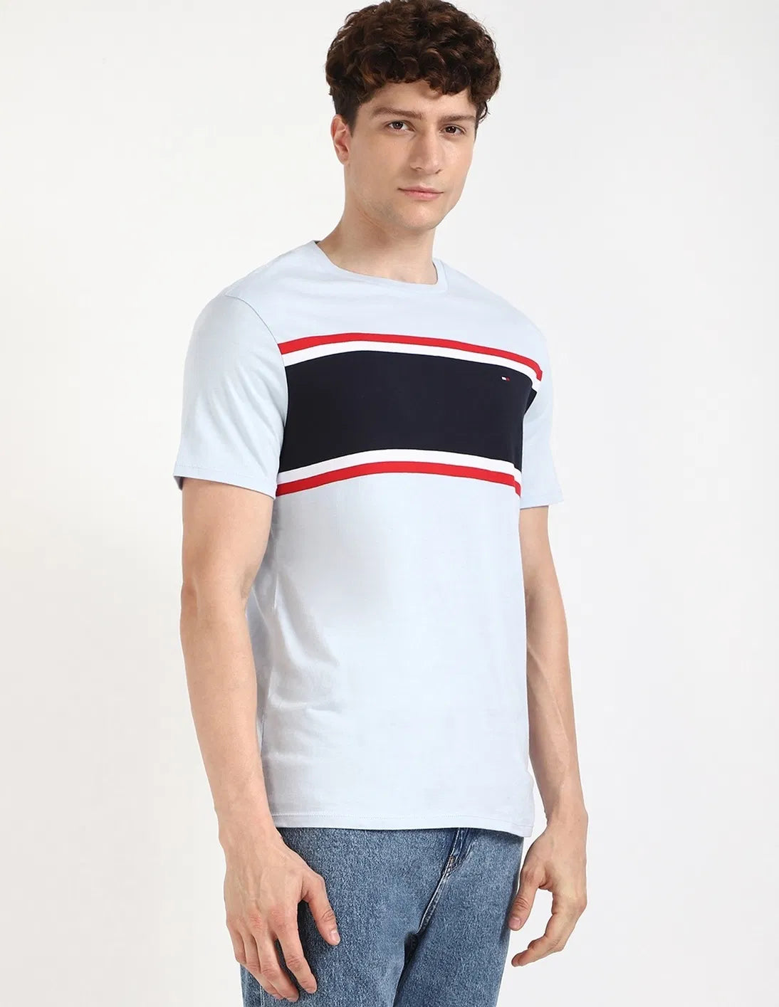 TOMMY HILFIGER Striped Regular-Fit Cotton T-Shirt