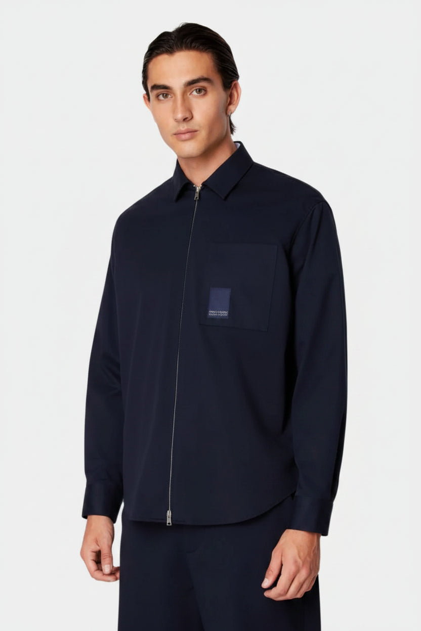 Armani Exchange Navy Blue Shirt Jacket - HIPPO US Brands ARMANI EXCHANGE