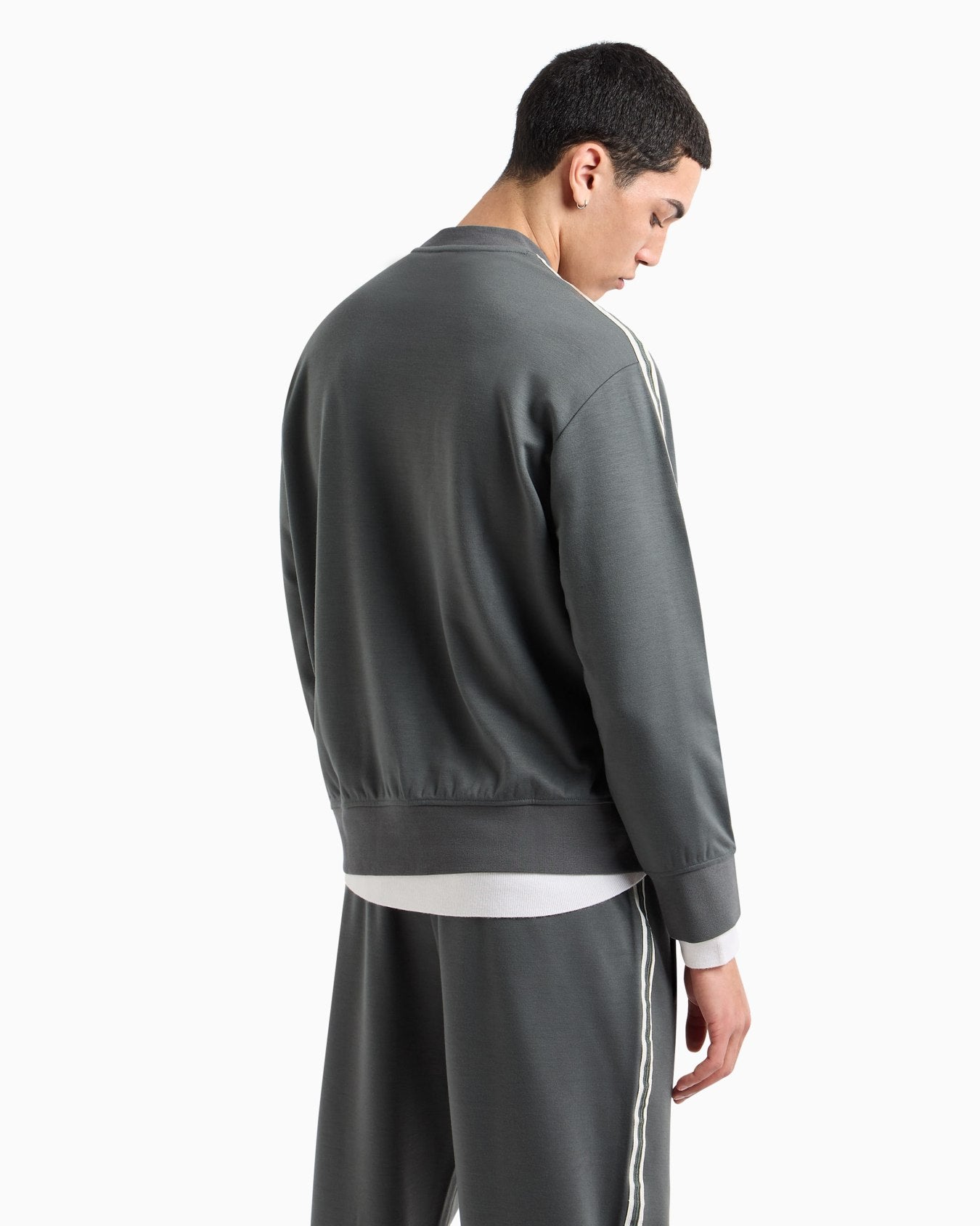 Armani Exchange Long-sleeved sweatshirt with side stripes - HIPPO US Brands ARMANI EXCHANGE