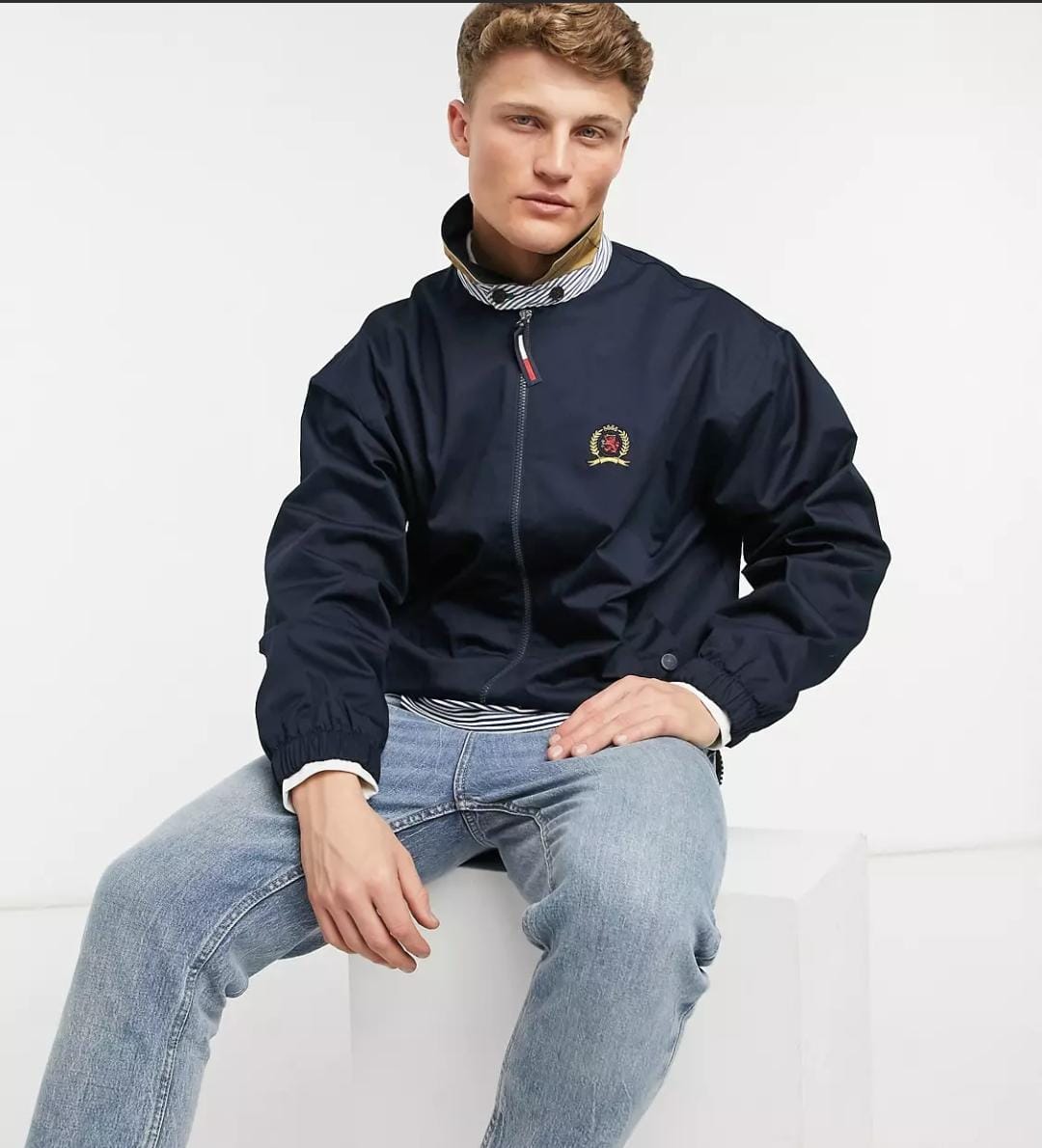 TOMMY HILFIGER Men s Classic Ivy Jacket 35th Anniversary Iconic Re