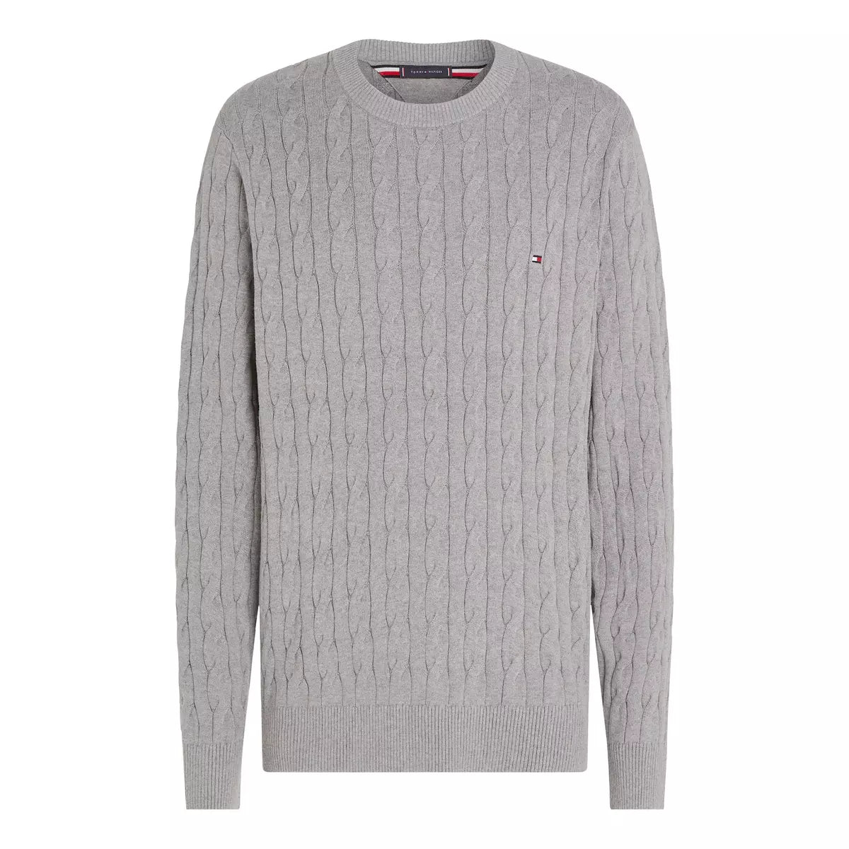 TOMMY HILFIGER Classic Cotton Cable Crew Neck