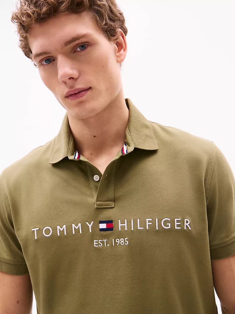 TOMMY HILFIGER Embroidered Tommy Logo Polo