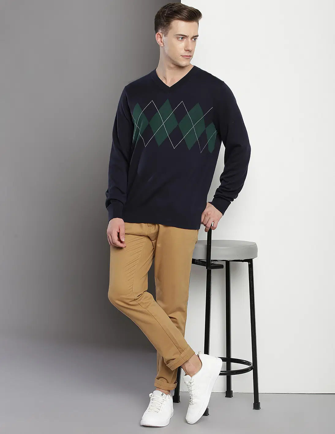 TOMMY HILFIGER V-Neck Cotton Arthur Sweater
