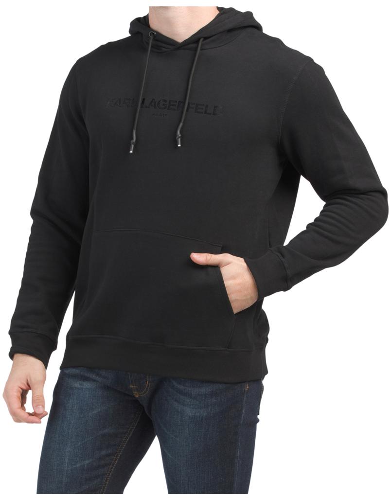 KARL LAGERFELD PARIS Men's Classic Logo Hoodie