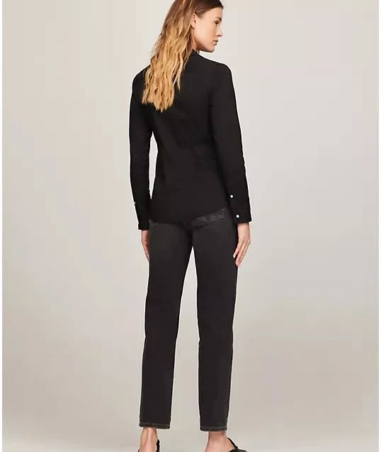 TOMMY HILFIGER Slim Fit Solid Shirt In Dark Sable
