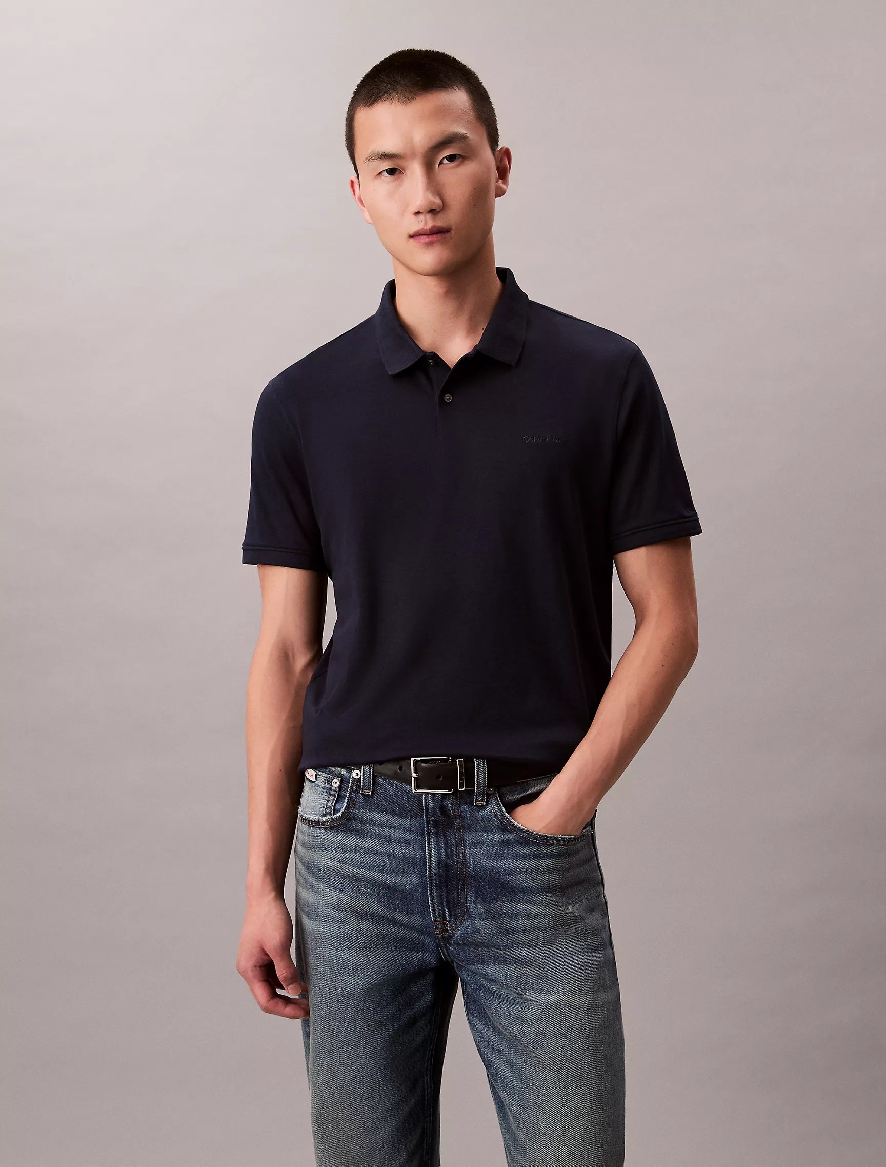 Calvin Klein Men's Solid Polo Shirt