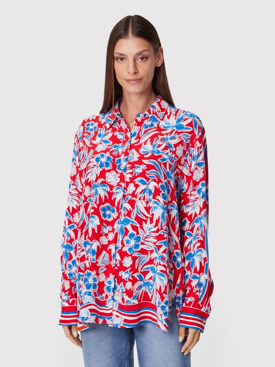 TOMMY HILFIGER women's shirt with floral pattern