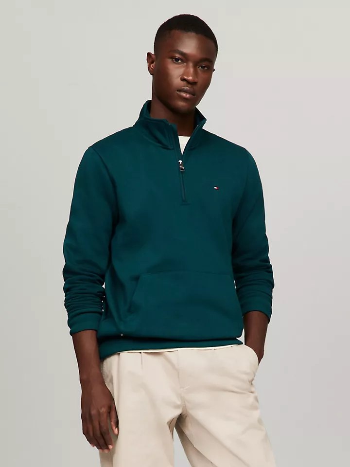TOMMY HILFIGER Classic Quarter-Zip Sweater