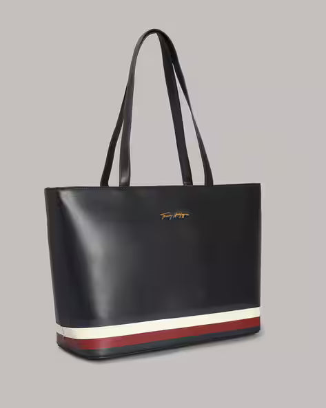 TOMMY HILFIGER Women Tote Bag with Zip Closure