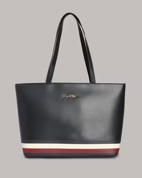 TOMMY HILFIGER Women Tote Bag with Zip Closure