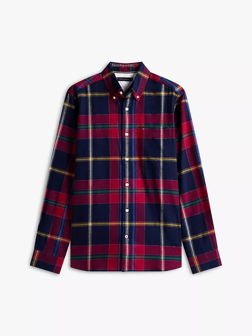 Tommy Hilfiger Plaid Brushed Flannel Shirt - HIPPO US Brands Tommy Hilfiger