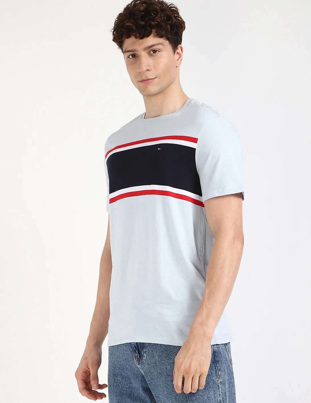 TOMMY HILFIGER Striped Regular-Fit Cotton T-Shirt