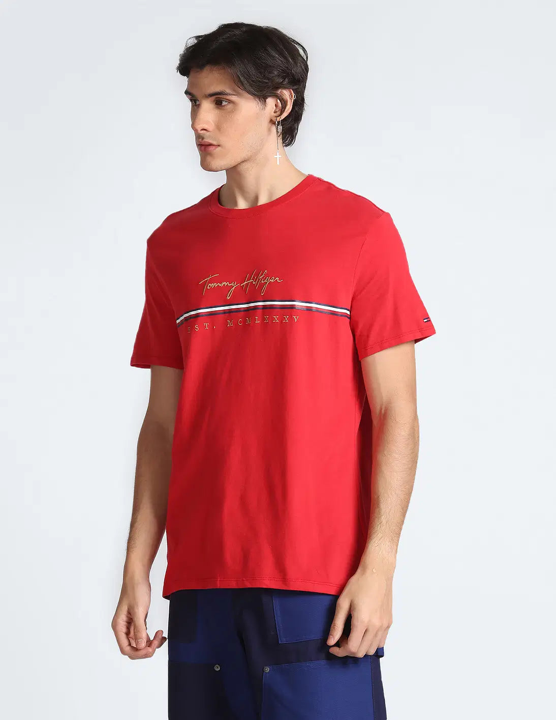 TOMMY HILFIGER Crew Neck Cotton York T-Shirt