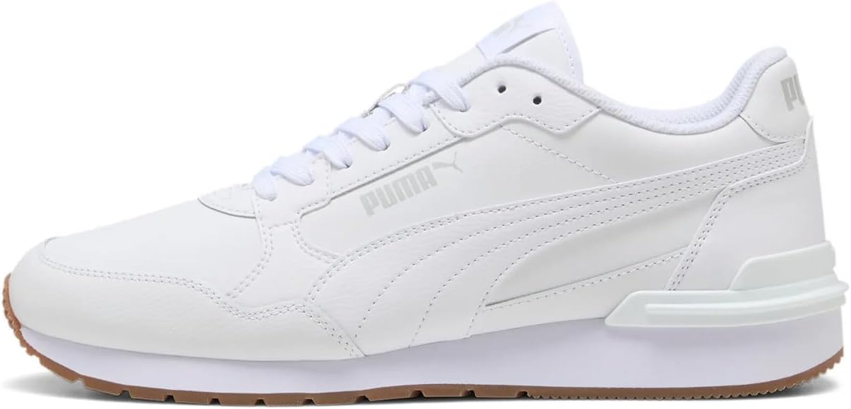 PUMA Unisex St Runner V4 L Trainers, Puma White Glacial Gray Gum