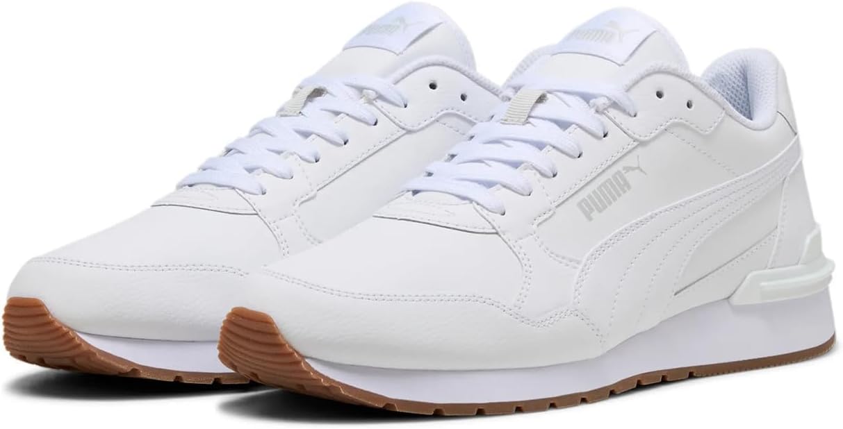 PUMA Unisex St Runner V4 L Trainers, Puma White Glacial Gray Gum