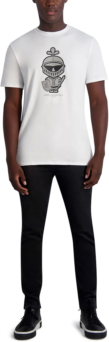 KARL LAGERFELD PARIS MEN.S Reflective Karl Armour Graphic T-shirt Reflective