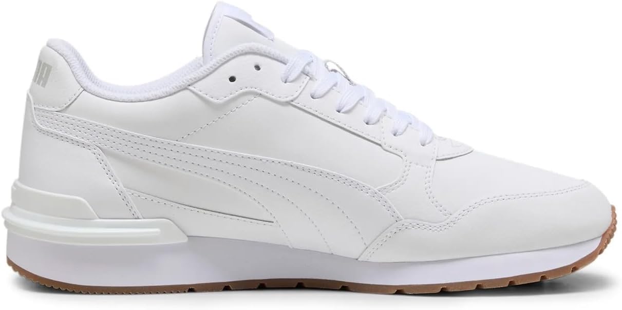 PUMA Unisex St Runner V4 L Trainers, Puma White Glacial Gray Gum