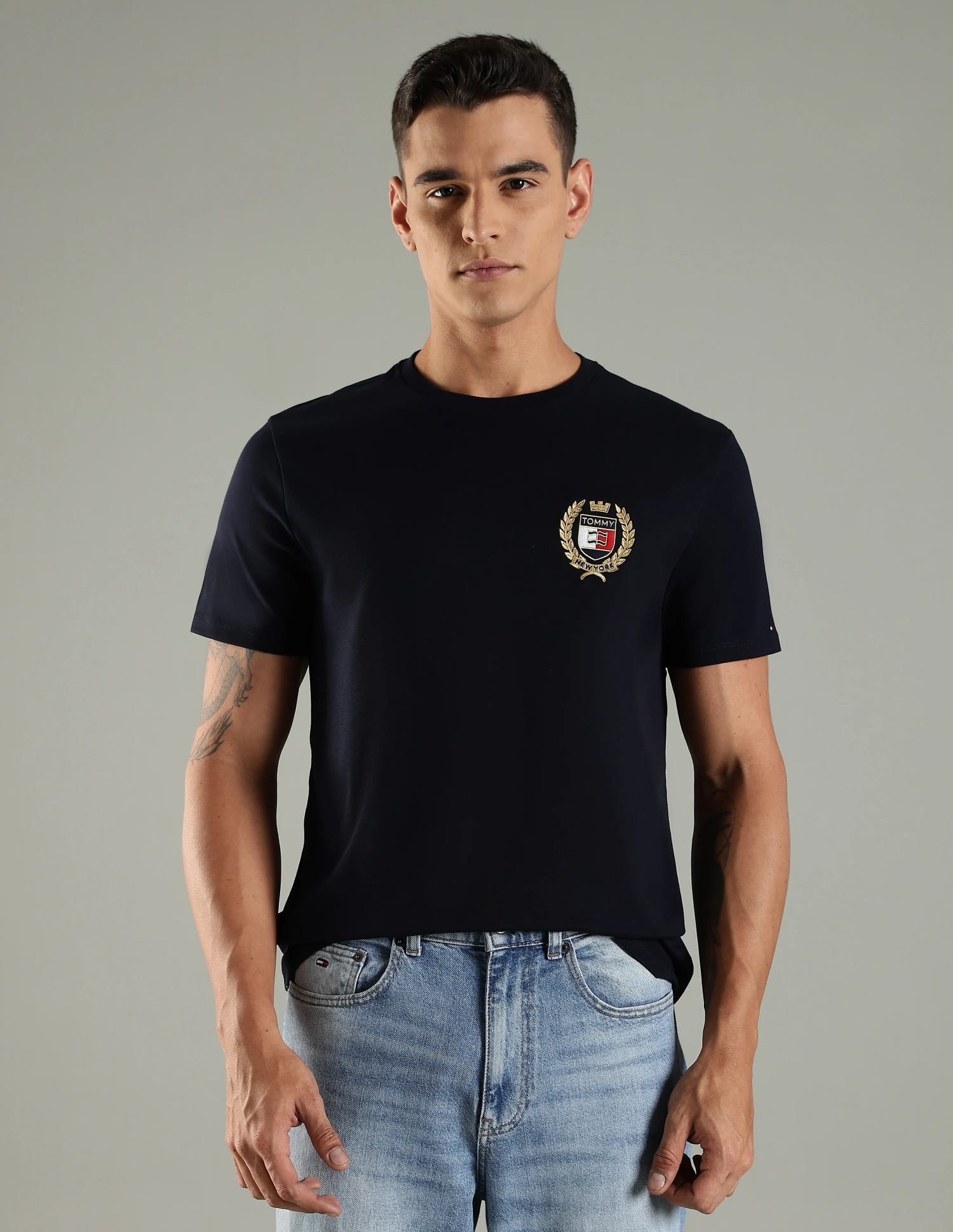 Tommy Hilfiger Laurel Leaf Cotton Interlock T-Shirt Regular Fit