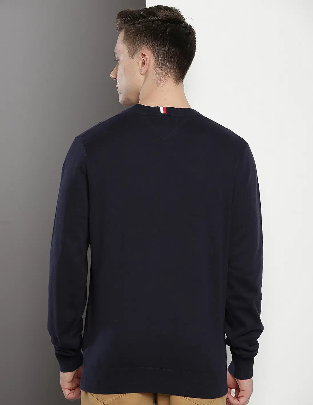 TOMMY HILFIGER V-Neck Cotton Arthur Sweater