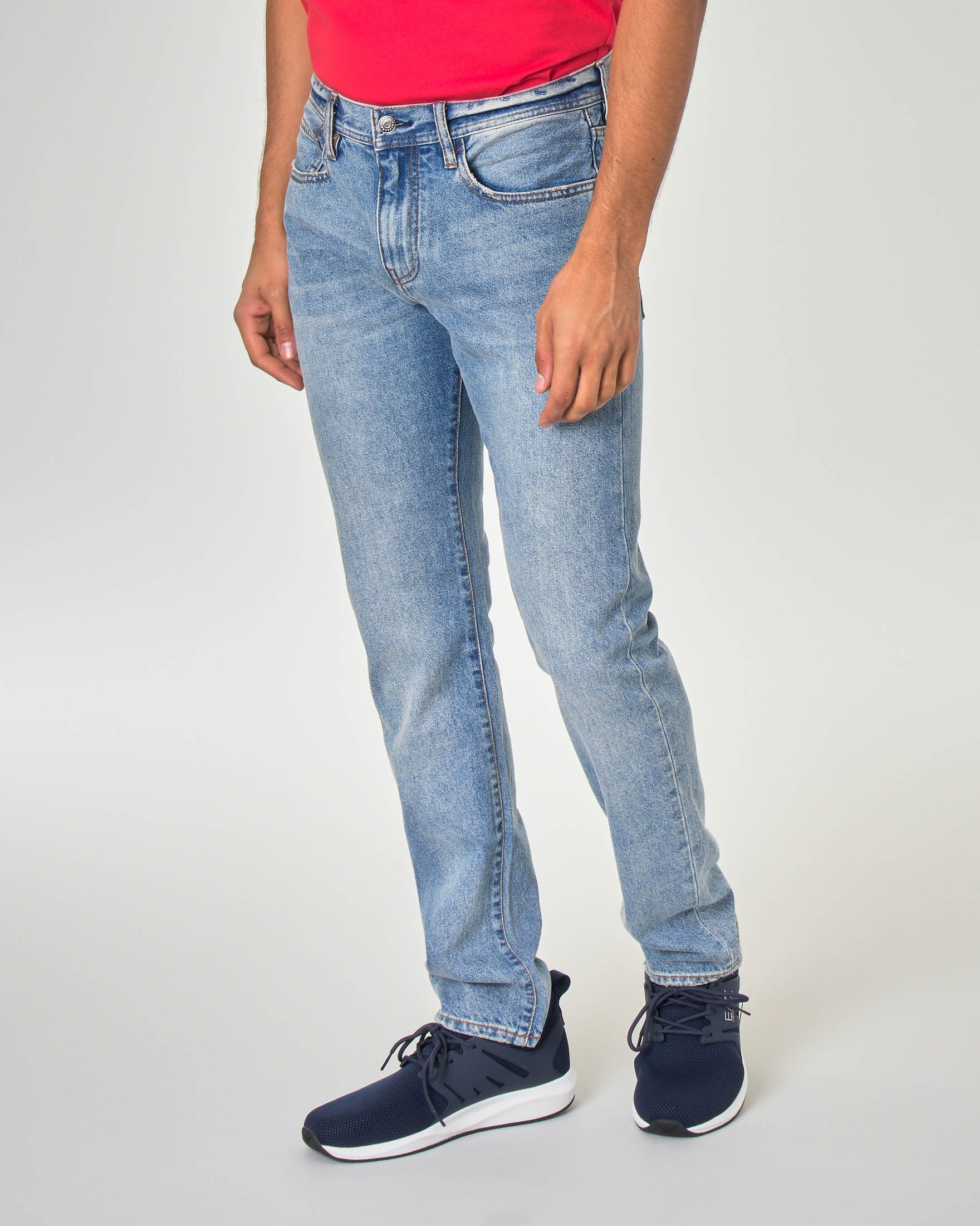 ARMANI EXCHANGE J13 Icon Period slim-fit jeans in a light, super stone wash