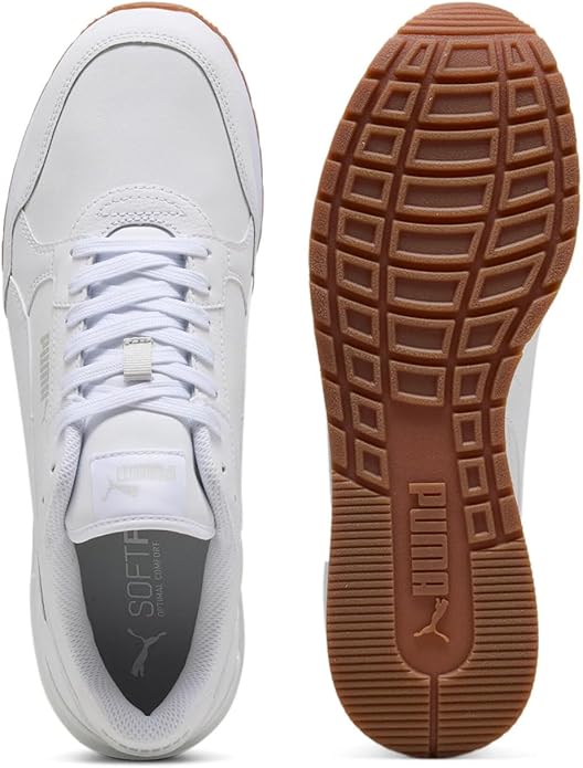 PUMA Unisex St Runner V4 L Trainers, Puma White Glacial Gray Gum