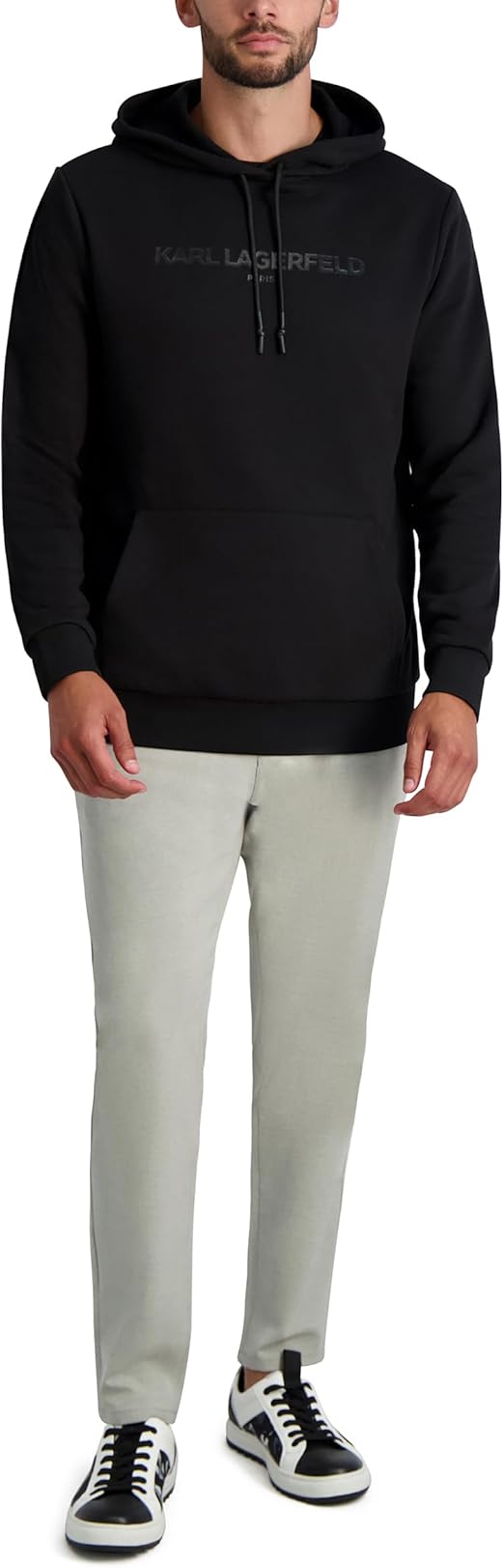 KARL LAGERFELD PARIS Men's Classic Logo Hoodie