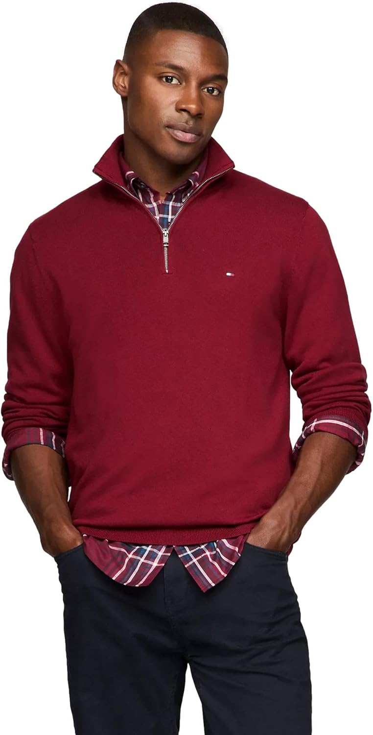 TOMMY HILFIGER Classic Quarter-Zip Sweater