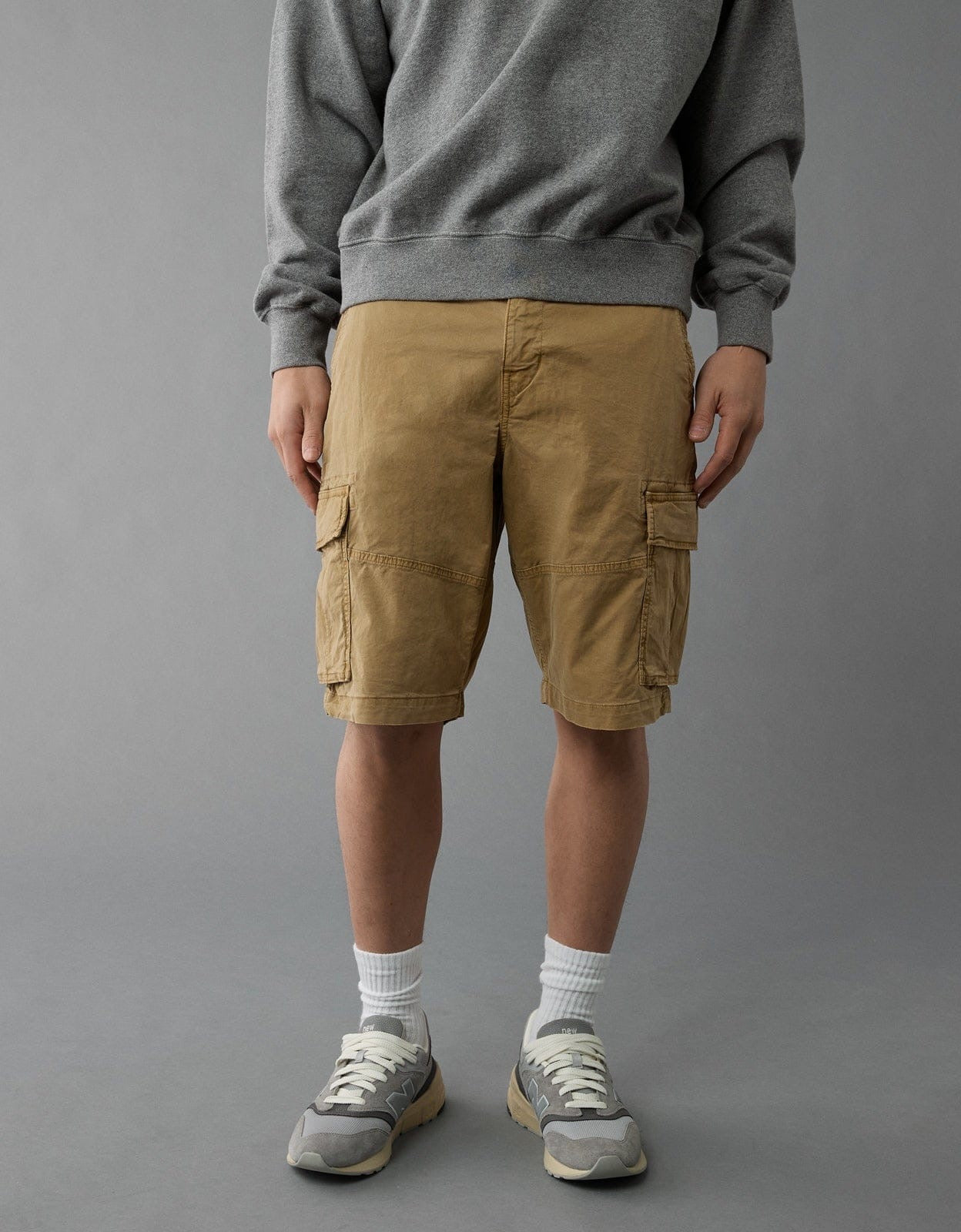 GAP Men Brown 11" Twill Cargo Shorts With GapFlex