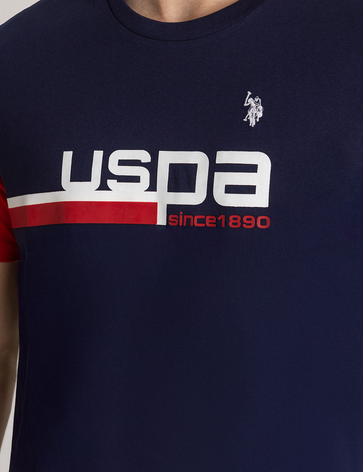 US POLO ASSN   Classic Graphic Crew Neck T-Shirt 100% Cotton Short Sleeve