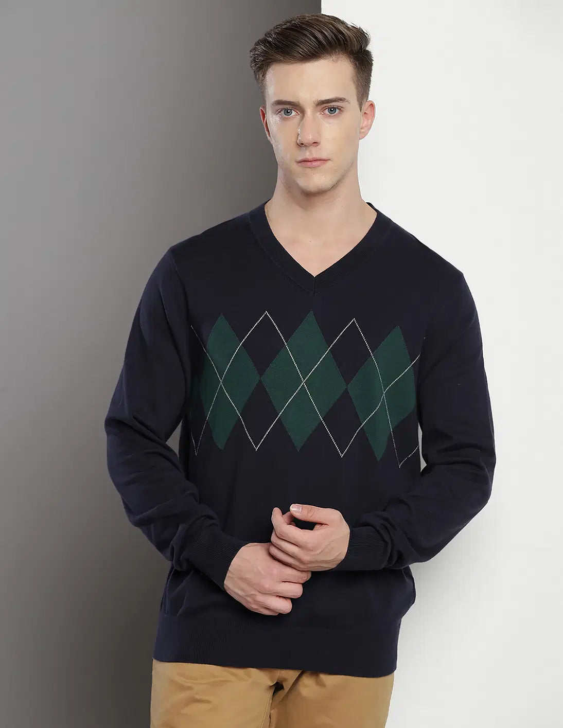 TOMMY HILFIGER V-Neck Cotton Arthur Sweater