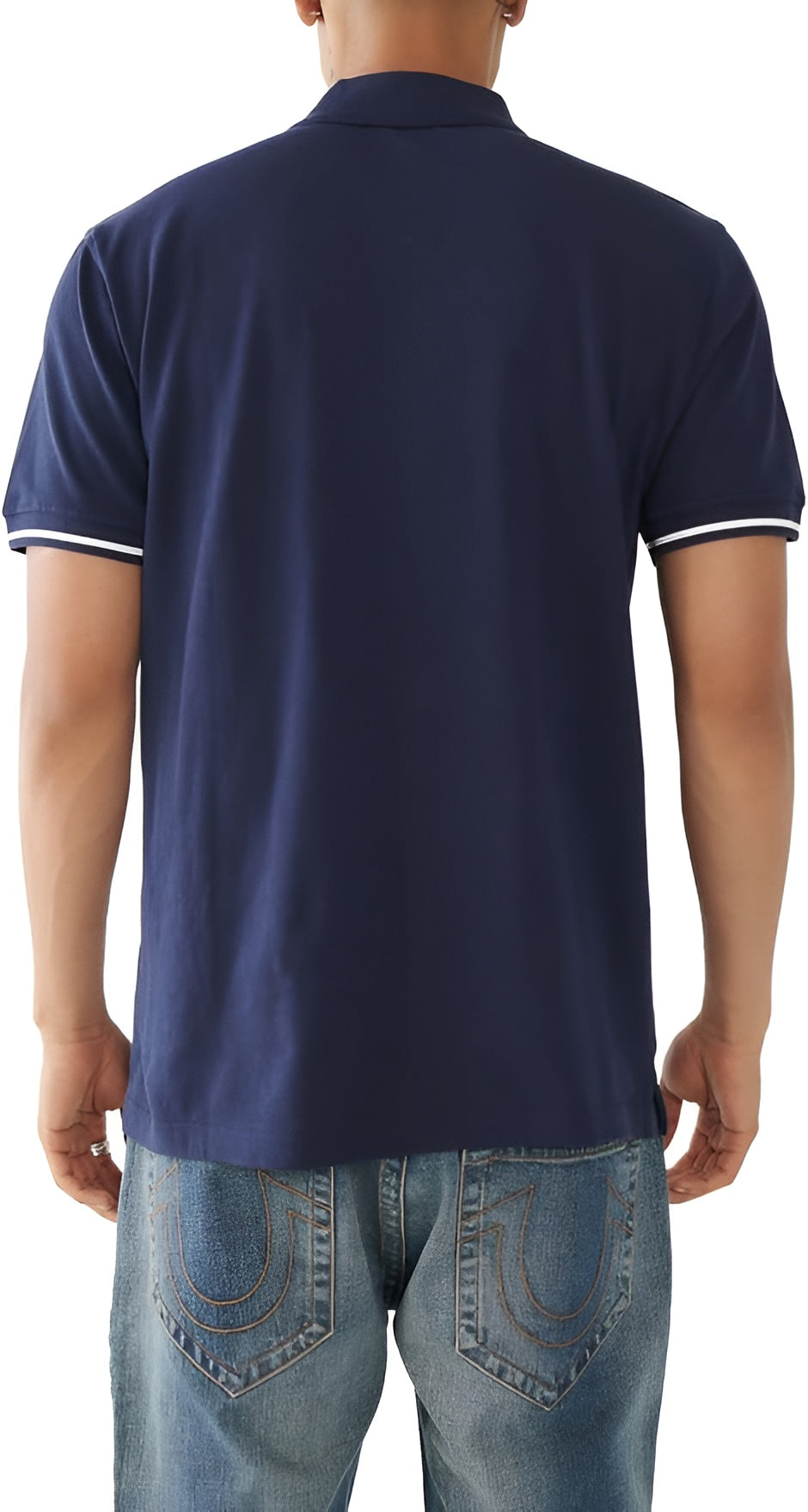 True Religion Men's Polo Shirt with Brand Logo