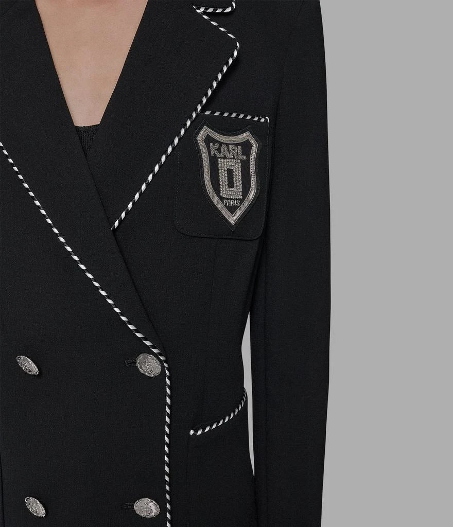 KARL LAGERFELD PARIS PATCH VARSITY BLAZER