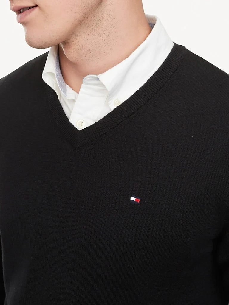 TOMMY HILFIGER Essential V-Neck Sweater - Men